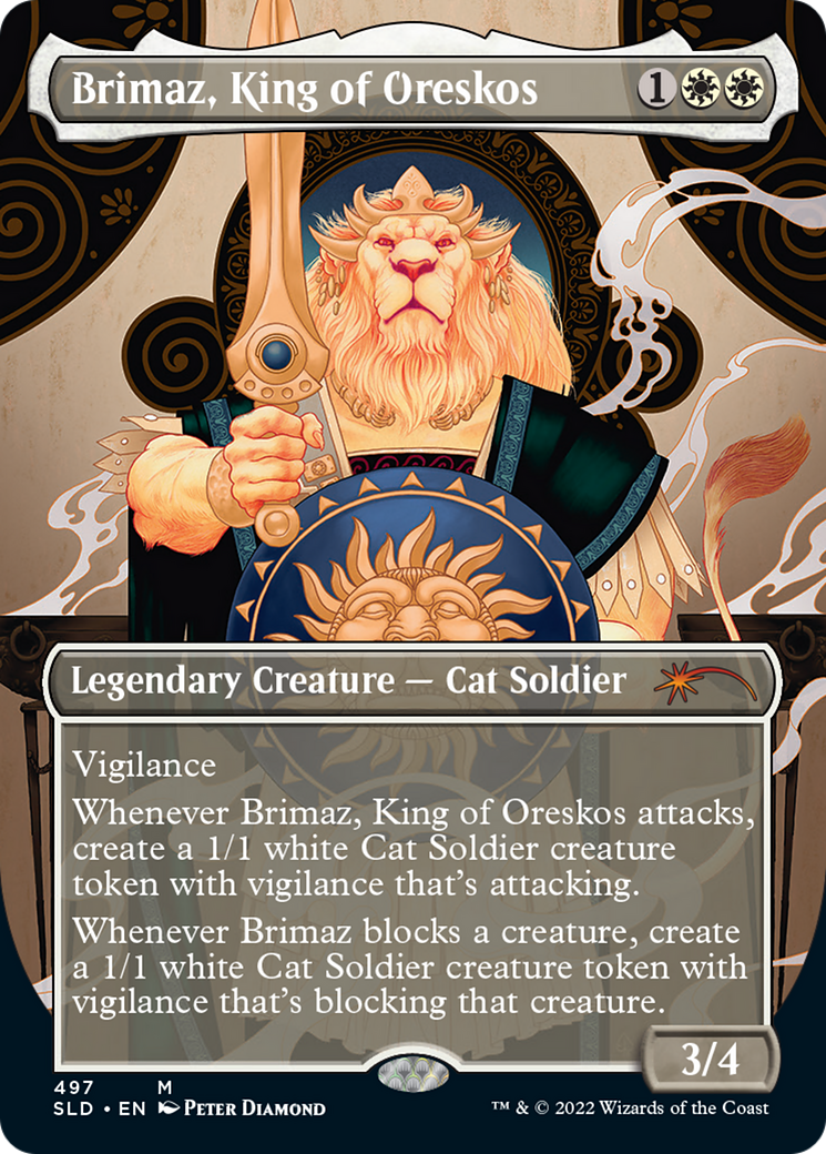 Brimaz, King of Oreskos (SLD-497) - Secret Lair Drop (Borderless) Foil