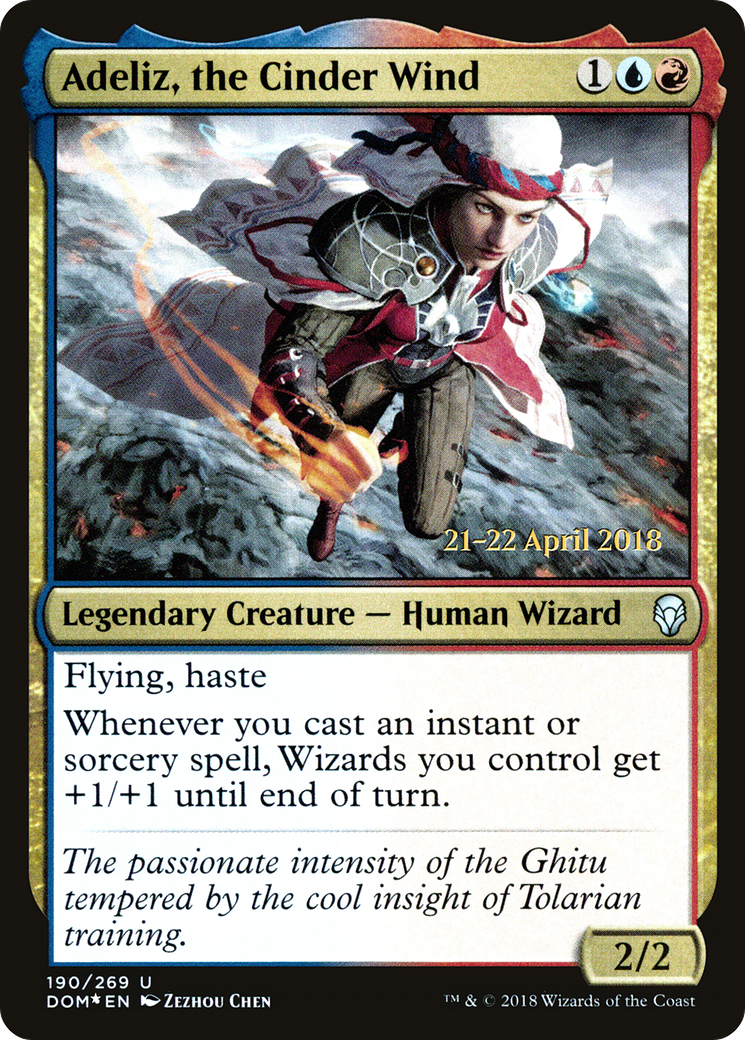 Adeliz, the Cinder Wind (PRE-190S) - Dominaria Promos (Prerelease) Foil