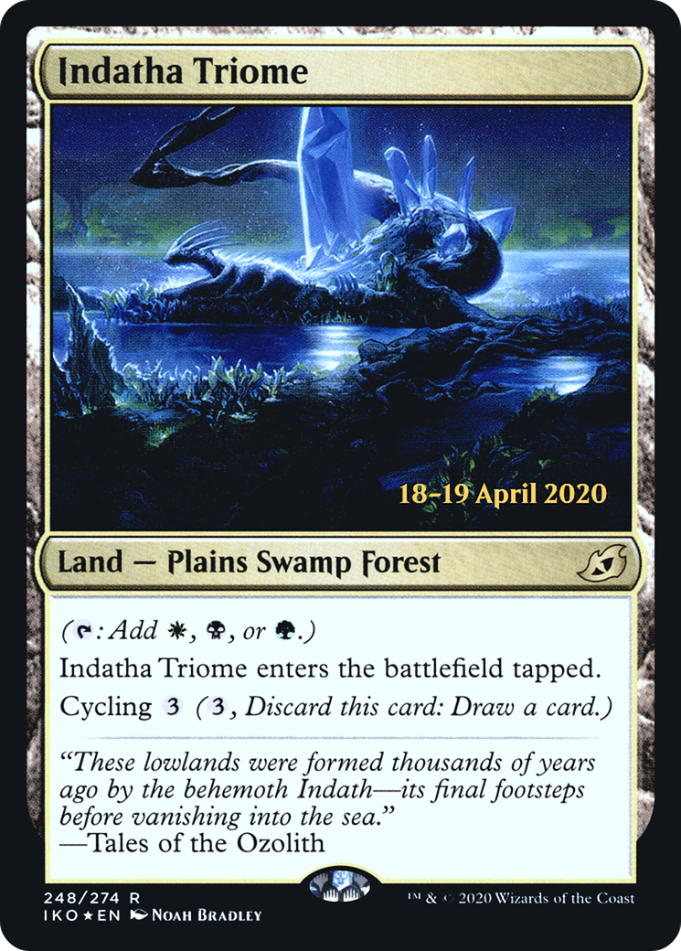 Indatha Triome (PRE-248S) - Ikoria: Lair of Behemoths Promos (Prerelease) Foil
