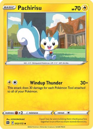 Pachirisu 052/172 - SWSH09 Brilliant Stars Normal - Uncommon