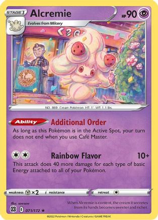 Alcremie 071/172 - SWSH09 Brilliant Stars Reverse Holofoil - Rare
