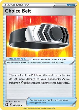 Choice Belt 135/172 - SWSH09 Brilliant Stars Reverse Holofoil - Uncommon