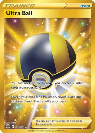 Ultra Ball (Secret) 186/172 - SWSH09 Brilliant Stars Holofoil - Secret Rare