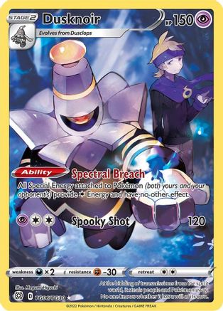Dusknoir TG06/TG30 - SWSH09 Brilliant Stars Trainer Gallery Holofoil - Ultra Rare