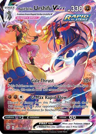 Rapid Strike Urshifu VMAX TG21/TG30 - SWSH09 Brilliant Stars Trainer Gallery Holofoil - Ultra Rare