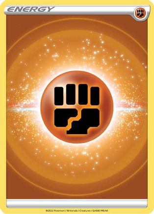 Fighting Energy (2022 Unnumbered) - SWSH09 Brilliant Stars Reverse Holofoil - Common