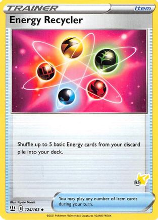 Energy Recycler - 124/163 (#32 Pikachu Stamped) - Battle Academy 2022 Normal