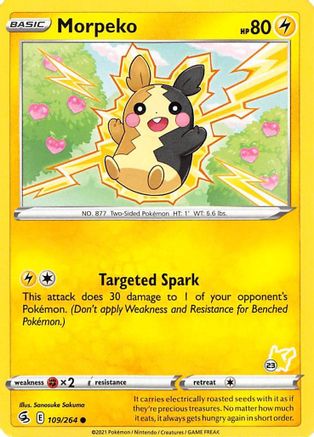 Morpeko - 109/264 (#23 Pikachu Stamped) - Battle Academy 2022 Normal