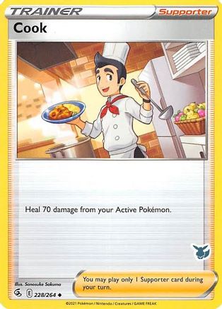 Cook - 228/264 (Eevee Stamped) - Battle Academy 2022 Normal - Promo