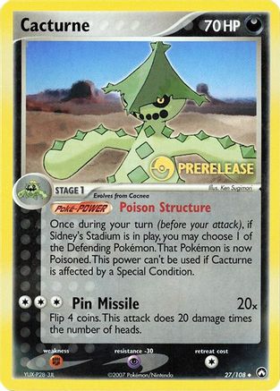 Cacturne 027/108 - Miscellaneous Cards & Products Normal - Promo