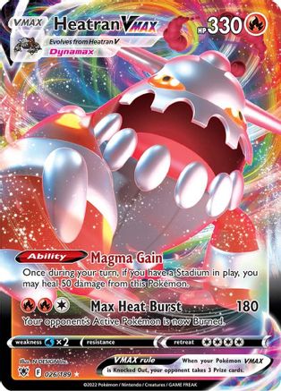 Heatran VMAX 026/189 - SWSH10 Astral Radiance Holofoil - Ultra Rare