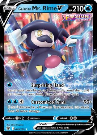 Galarian Mr. Rime V (49/189) - SWSH10 Astral Radiance Holofoil - Ultra Rare