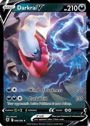 Darkrai V 098/189 - SWSH10 Astral Radiance Holofoil - Ultra Rare