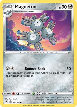 Magneton 106/189 - SWSH10 Astral Radiance Reverse Holofoil - Uncommon