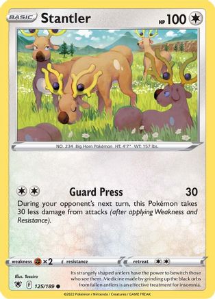 Stantler 125/189 - SWSH10 Astral Radiance Normal - Common