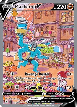 Machamp V (Alternate Full Art) 172/189 - SWSH10 Astral Radiance Holofoil - Ultra Rare