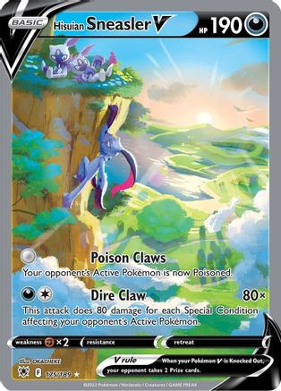 Hisuian Sneasler V (Alternate Full Art) 175/189 - SWSH10 Astral Radiance Holofoil - Ultra Rare