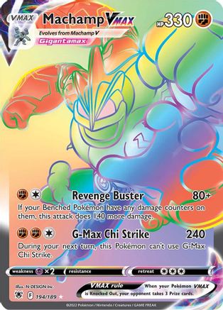 Machamp VMAX (Secret) 194/189 - SWSH10 Astral Radiance Holofoil - Secret Rare