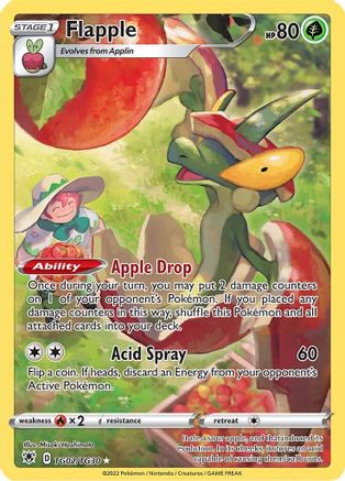 Flapple TG02/TG30 - SWSH10 Astral Radiance Trainer Gallery Holofoil - Ultra Rare