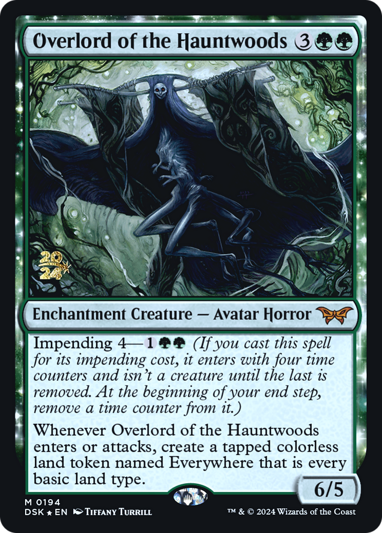 Overlord of the Hauntwoods (PRE-194) - Duskmourn: House of Horror Promos Foil