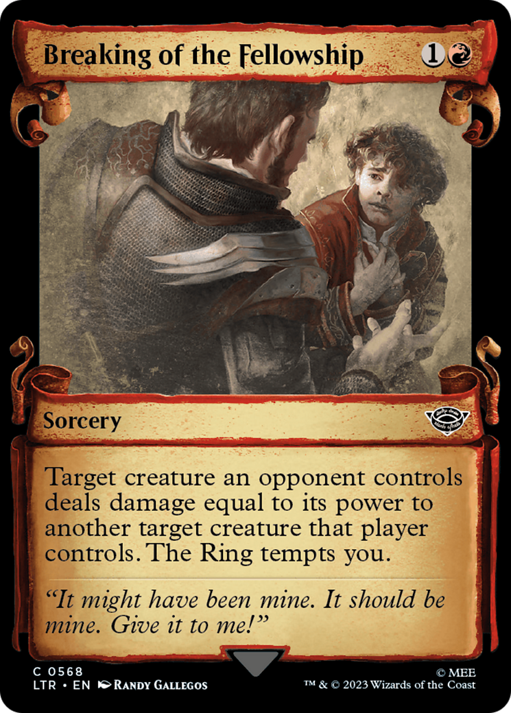 Breaking of the Fellowship (Showcase Scrolls) (LTR-568) - The Lord of the Rings: Tales of Middle-earth: (Showcase) Foil