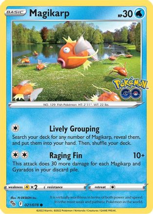 Magikarp (21/078) - Pokemon GO Reverse Holofoil - Common