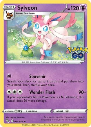 Sylveon (35/078) - Pokemon GO Holofoil - Holo Rare