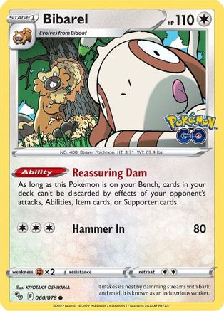 Bibarel (60/078) - Pokemon GO - Common