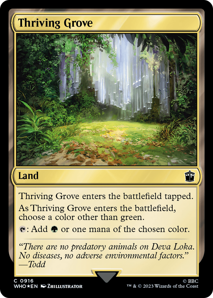 Thriving Grove (WHO-916) - Doctor Who Foil