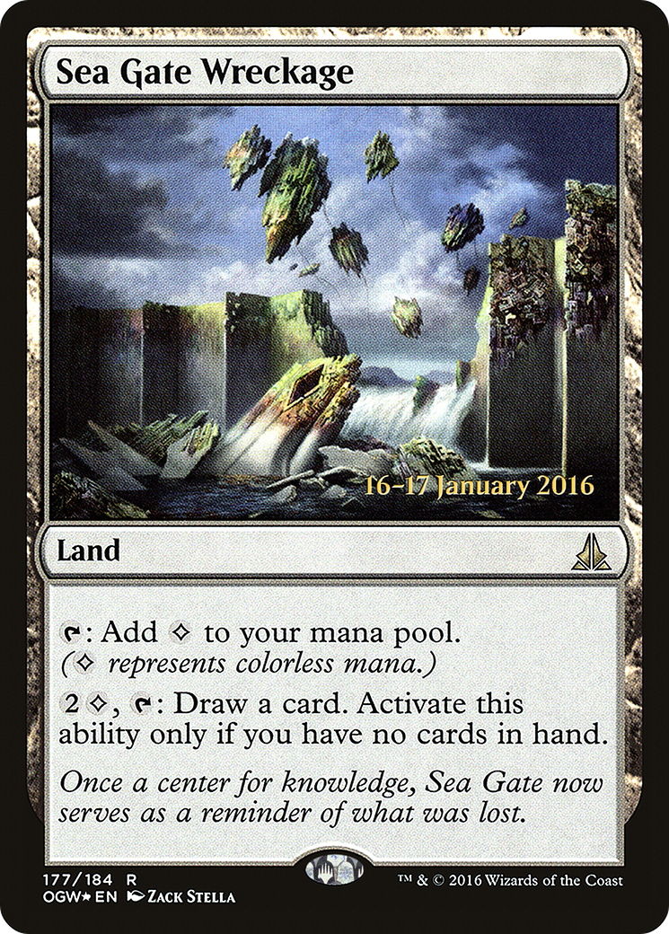 Sea Gate Wreckage (PRE-177S) - Oath of the Gatewatch Promos (Prerelease) Foil