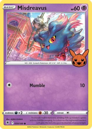Misdreavus - 058/189 - Trick or Trade BOOster Bundle Normal