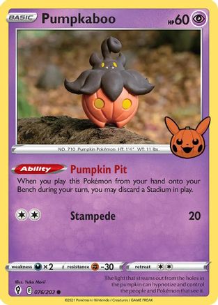 Pumpkaboo - 076/203 - Trick or Trade BOOster Bundle Normal