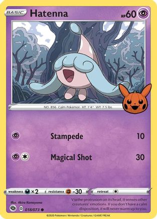 Hatenna - 018/073 - Trick or Trade BOOster Bundle Normal