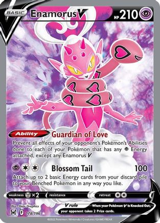 Enamorus V (Full Art) 178/196 - SWSH11 Lost Origin Holofoil - Ultra Rare