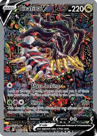 Giratina V (Alternate Full Art) 186/196 - SWSH11 Lost Origin Holofoil - Ultra Rare