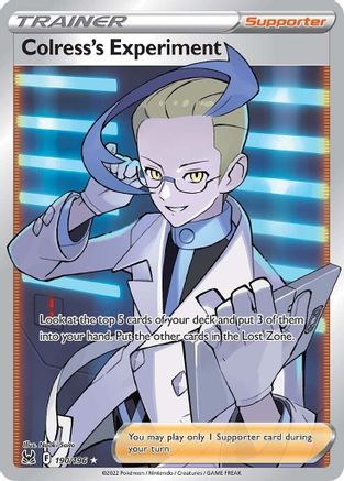 Colress's Experiment (Full Art) (190/196) - SWSH11 Lost Origin Holofoil - Ultra Rare