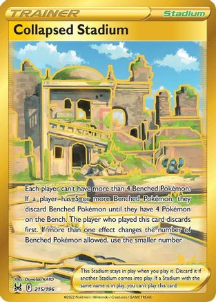 Collapsed Stadium (Secret) 215/196 - SWSH11 Lost Origin Holofoil - Secret Rare