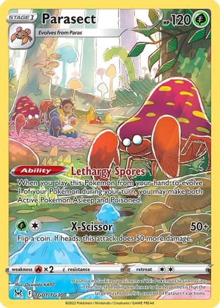 Parasect TG01/TG30 - SWSH11 Lost Origin Trainer Gallery Holofoil - Ultra Rare