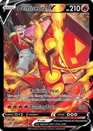 Centiskorch V TG14/TG30 - SWSH11 Lost Origin Trainer Gallery Holofoil - Ultra Rare