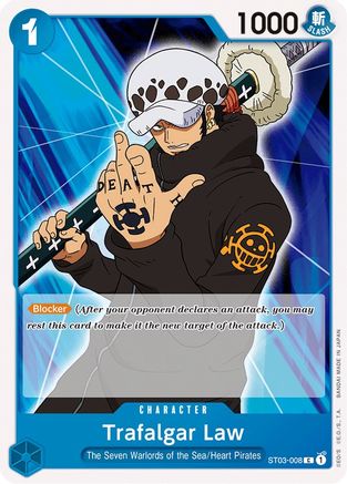 (ST03-008) Trafalgar Law - Starter Deck 3: The Seven Warlords of The Sea Normal