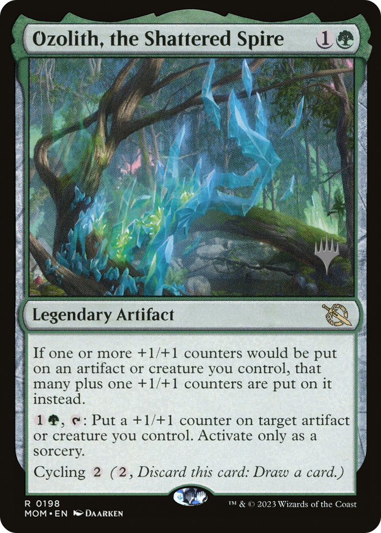 Ozolith, the Shattered Spire (PPMOM-198) - March of the Machine Promos Foil (Promo Pack)