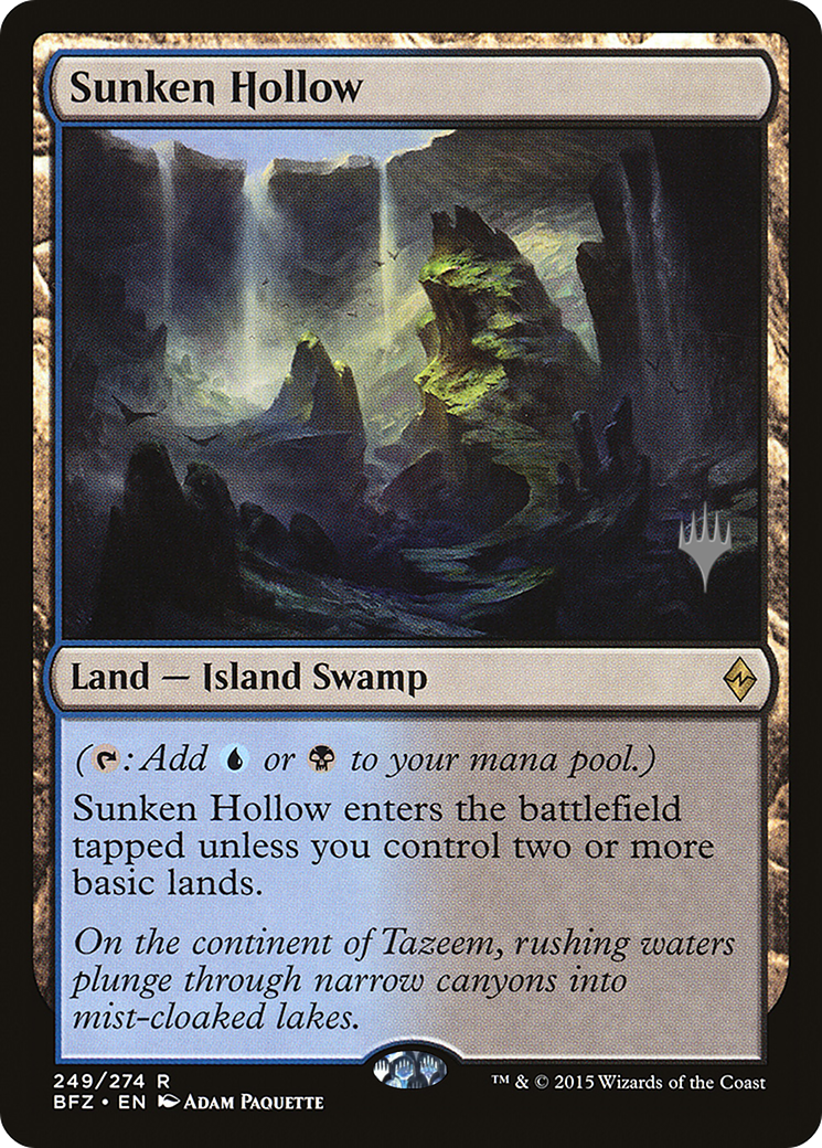 Sunken Hollow (PPKHM-249P) - Battle for Zendikar Promos (Promo Pack)
