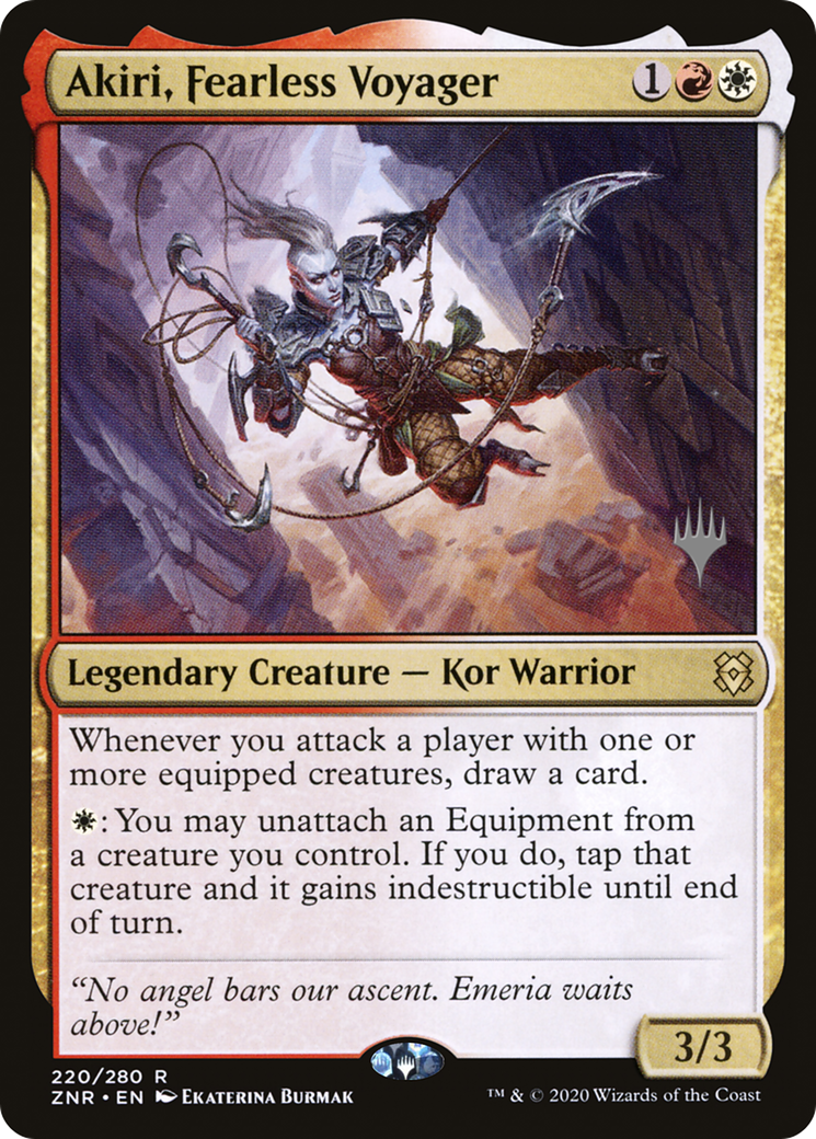 Akiri, Fearless Voyager (PPZNR-220) - Zendikar Rising Promos Foil (Promo Pack)