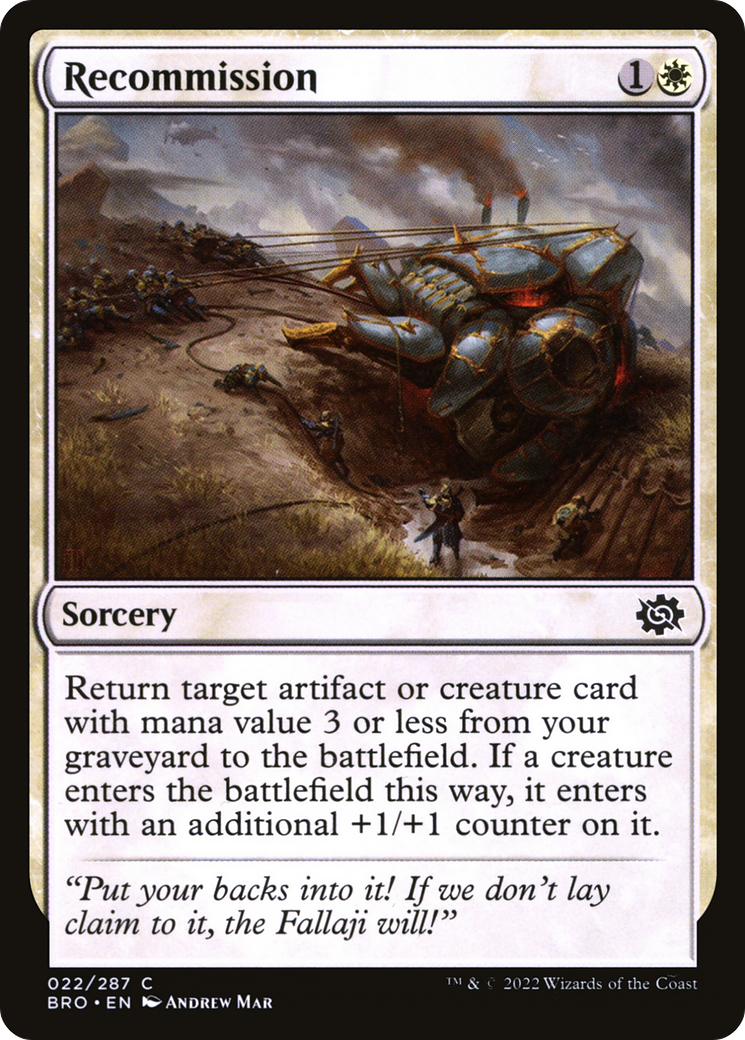 Recommission (BRO-022) - The Brothers' War