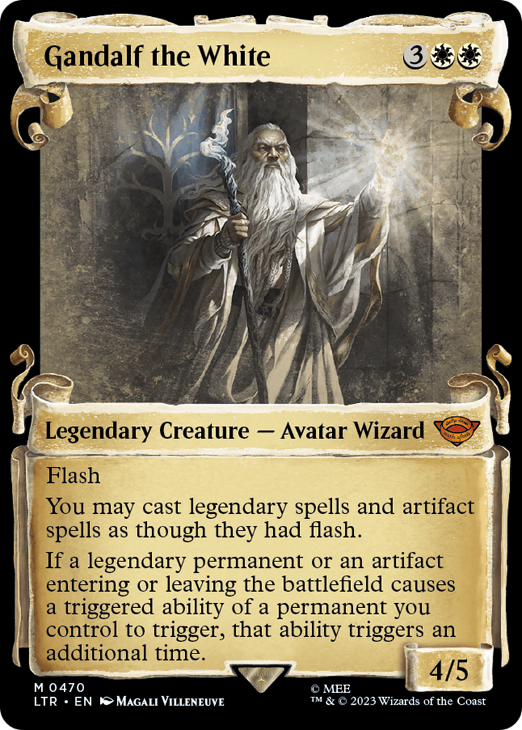 Gandalf the White (Showcase Scrolls) (LTR-470) - The Lord of the Rings: Tales of Middle-earth: (Showcase)