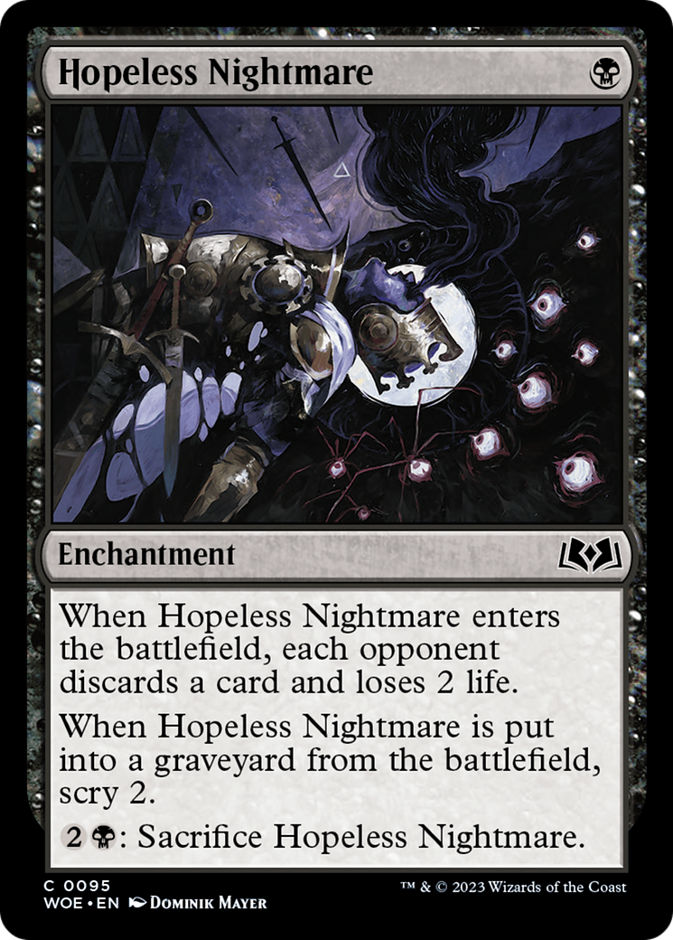 Hopeless Nightmare (WOE-095) - Wilds of Eldraine Foil
