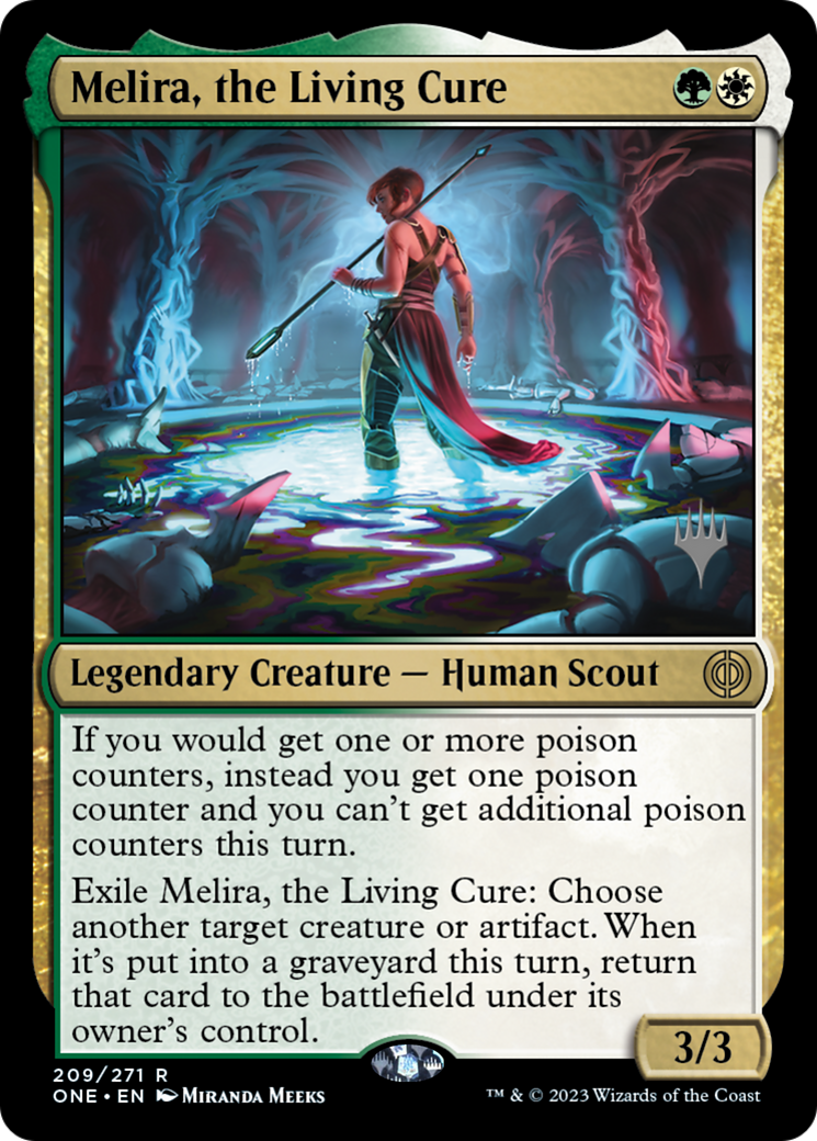 Melira, the Living Cure (PPONE-209) - Phyrexia: All Will Be One Promos (Promo Pack)