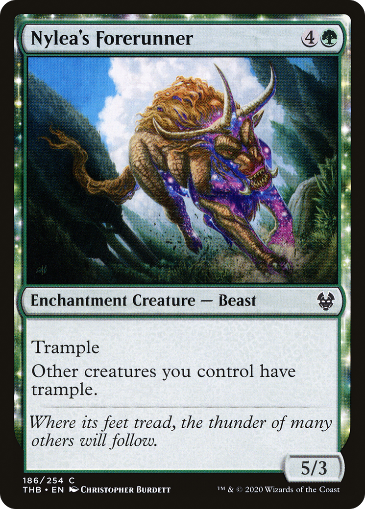 Nylea's Forerunner (THB-186) - Theros Beyond Death Foil