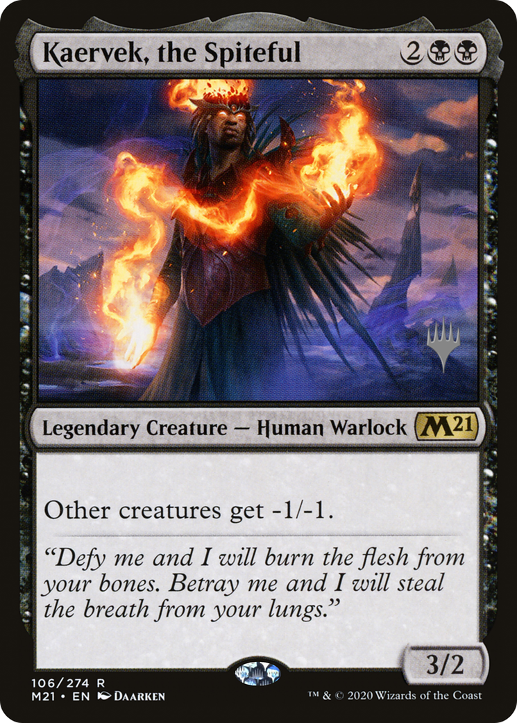 Kaervek, the Spiteful (PPM21-106) - Core Set 2021 Promos (Promo Pack)