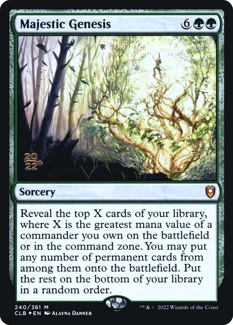 Majestic Genesis (PRE-240S) - Battle for Baldur's Gate Promos (Prerelease) Foil